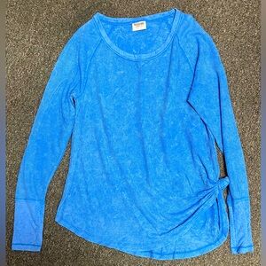 $1 Mossimo Supply long sleeve wide neck waffle shirt, size medium